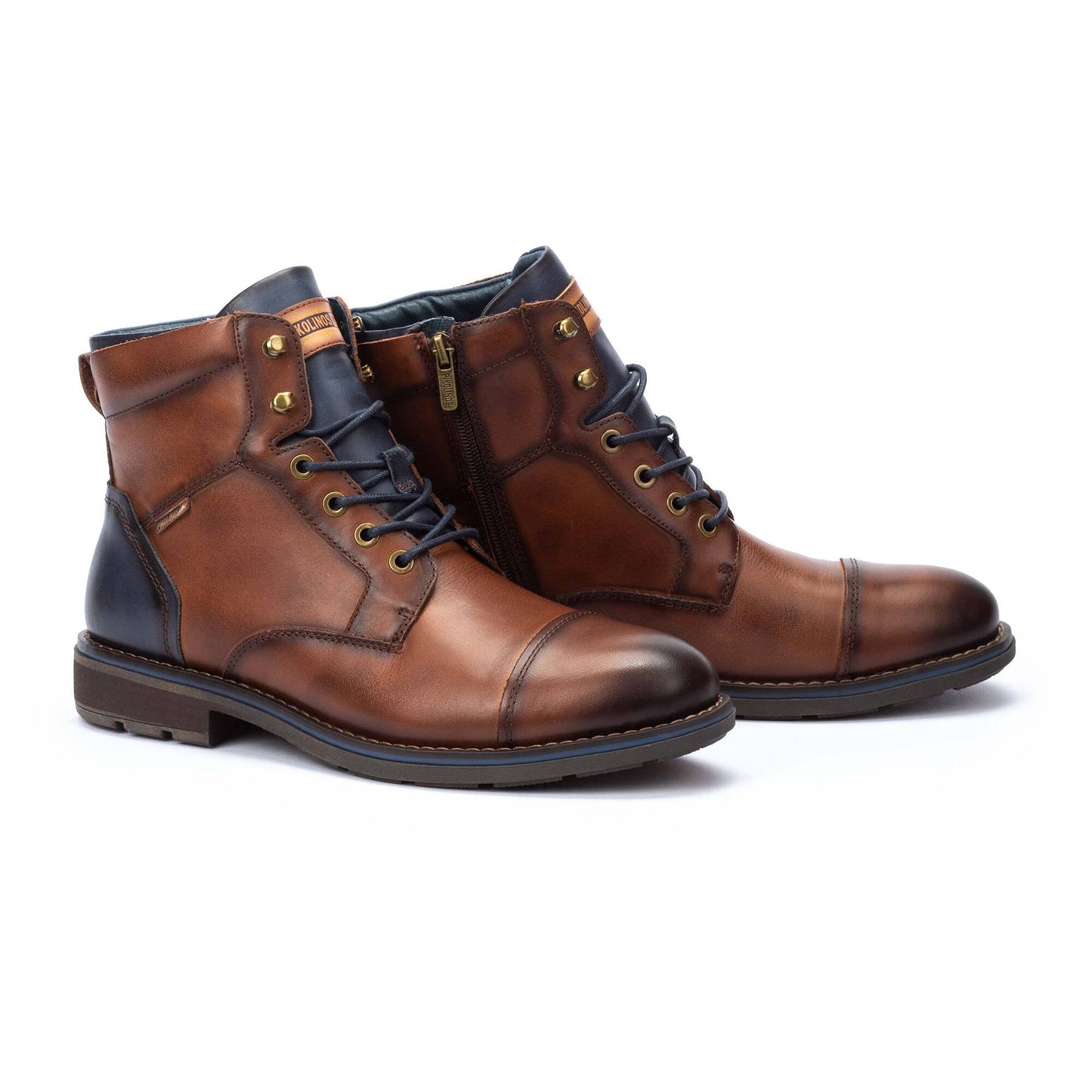 Pikolinos York Men's Lace Up Toe Cap Boot