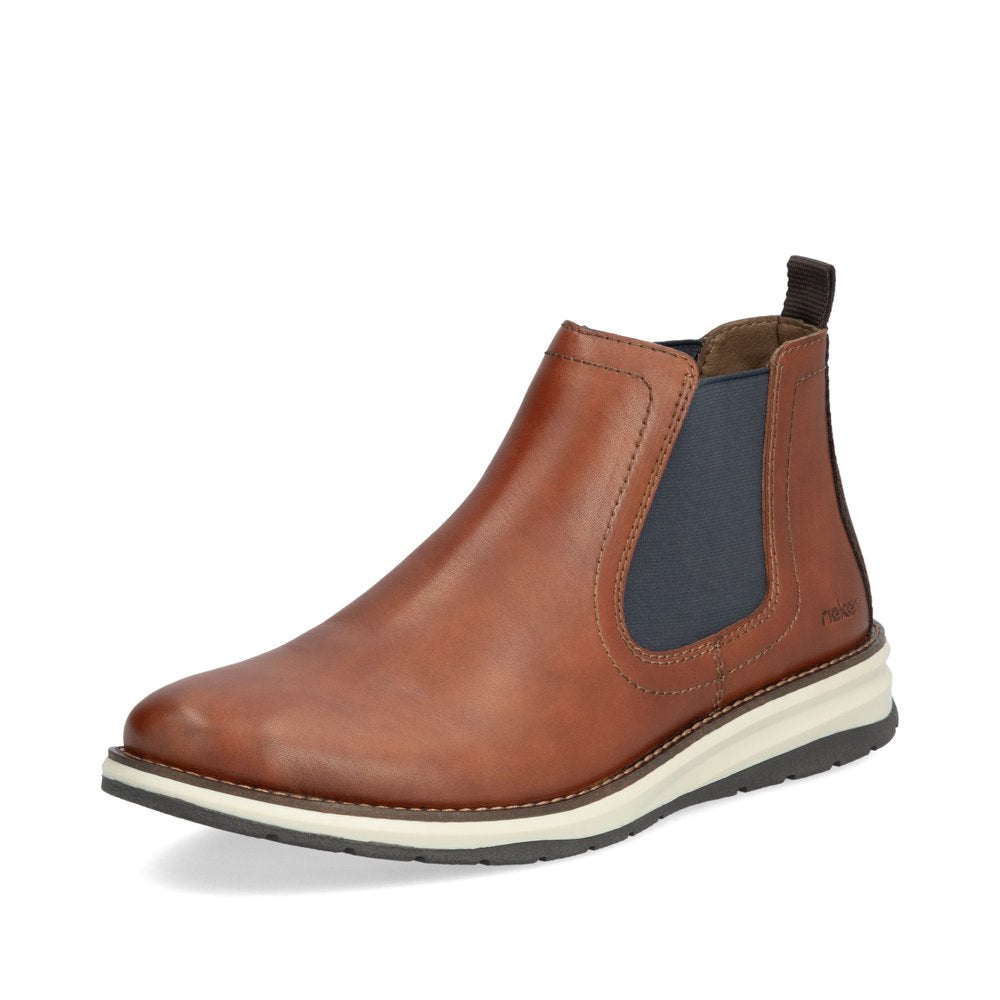 Rieker Mens Contrast Sole Elastic Side Chelsea Boot