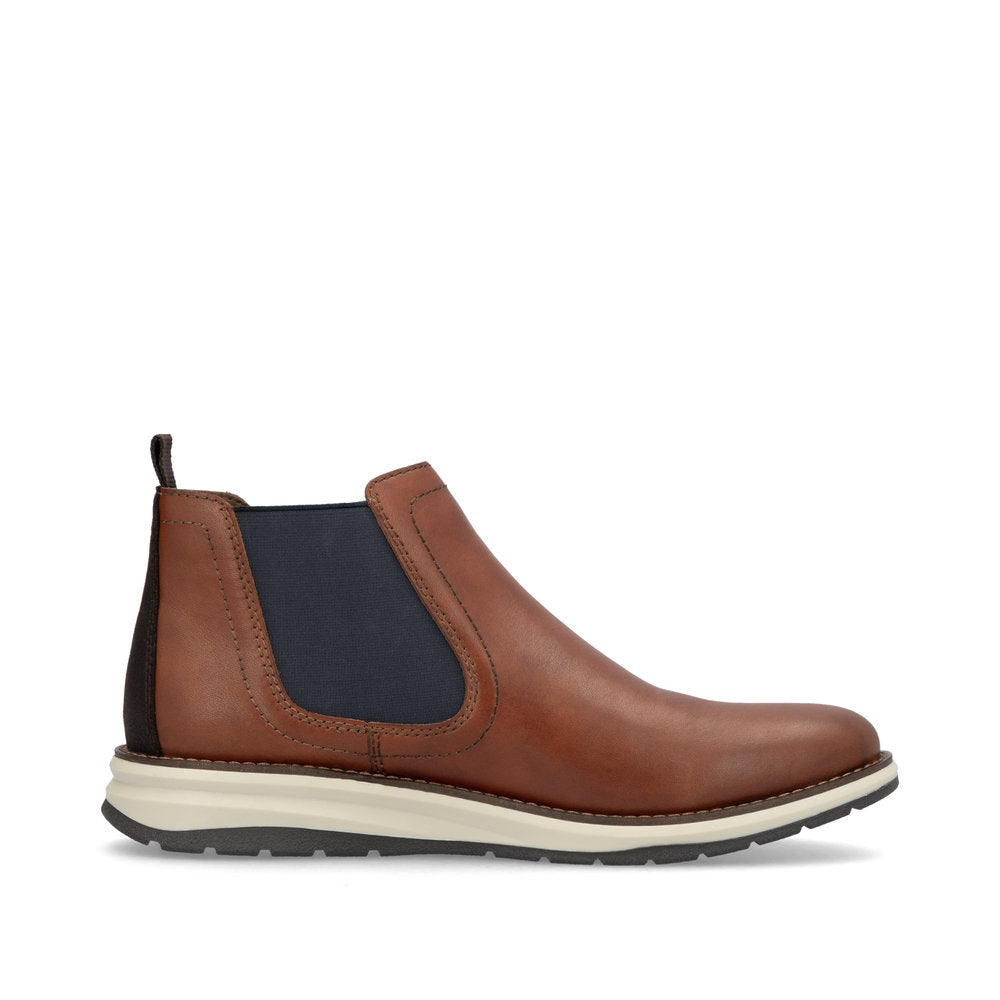 Rieker Mens Contrast Sole Elastic Side Chelsea Boot