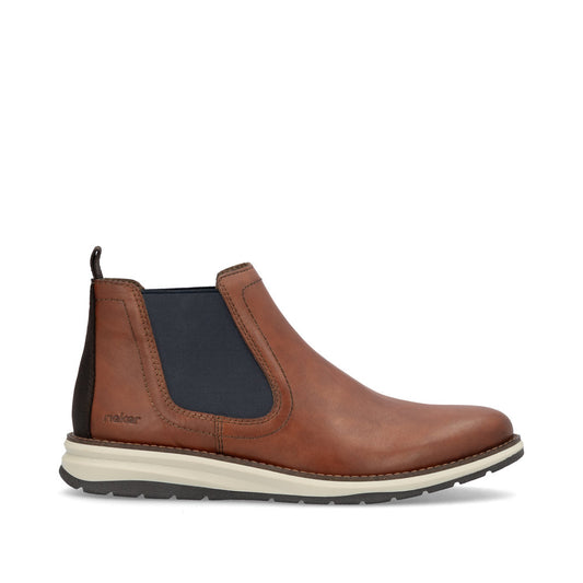 Rieker Mens Contrast Sole Elastic Side Chelsea Boot