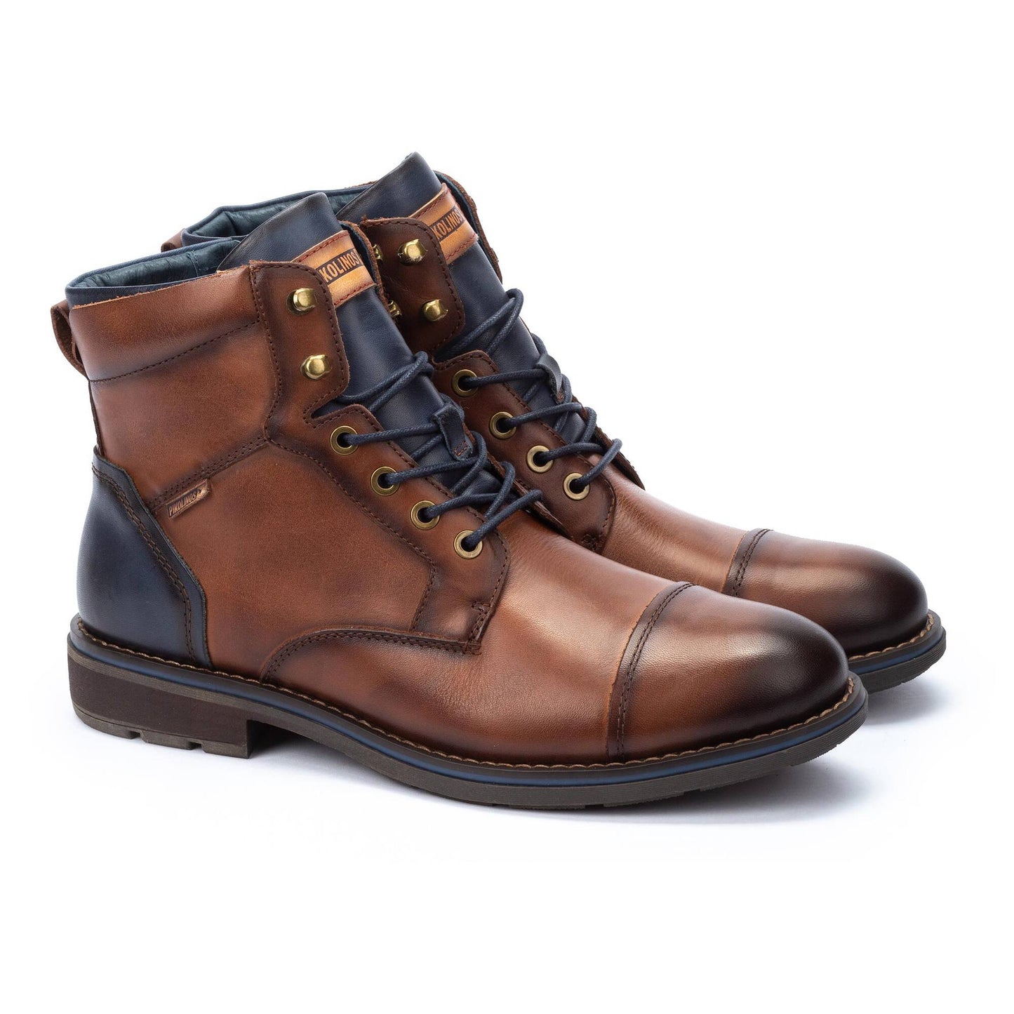 Pikolinos York Men's Lace Up Toe Cap Boot