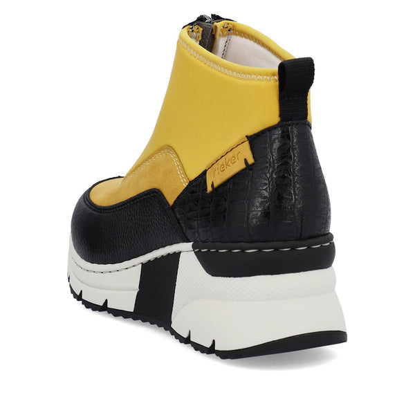 Rieker Ladies Zip Front Trend Sneaker Boot