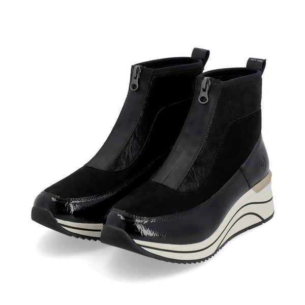 Remonte Ladies Zip Front Sporty Ankle Boot