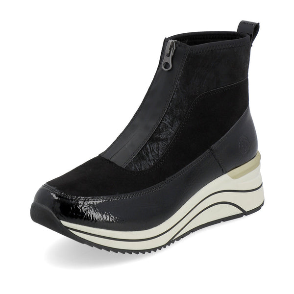 Remonte Ladies Zip Front Sporty Ankle Boot