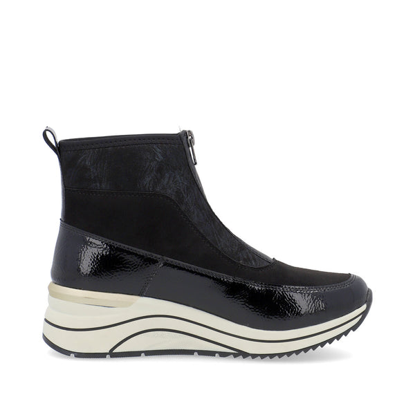 Remonte Ladies Zip Front Sporty Ankle Boot