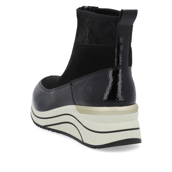 Remonte Ladies Zip Front Sporty Ankle Boot