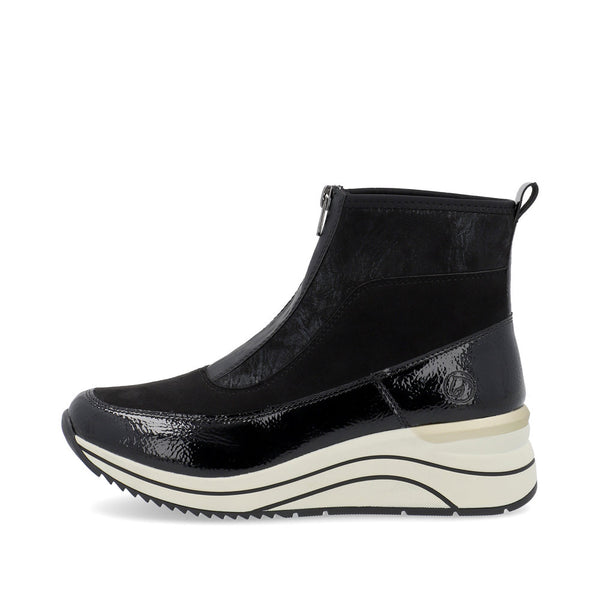 Remonte Ladies Zip Front Sporty Ankle Boot