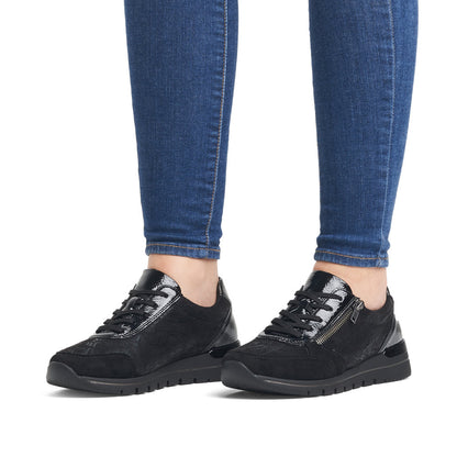 Remonte Ladies Stretch Lace Up Sneaker