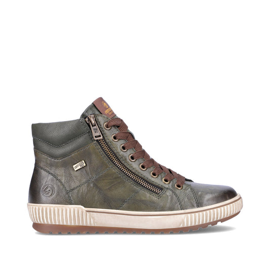 Remonte Ladies Zip Side lace Up High Top