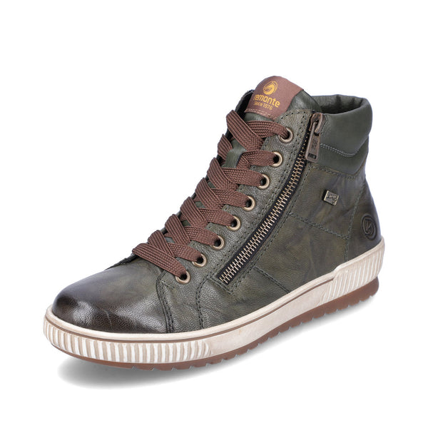 Remonte Ladies Zip Side lace Up High Top