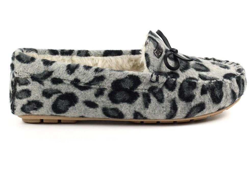 Lazy Dogz Cavendish Ladies Animal Print Slipper