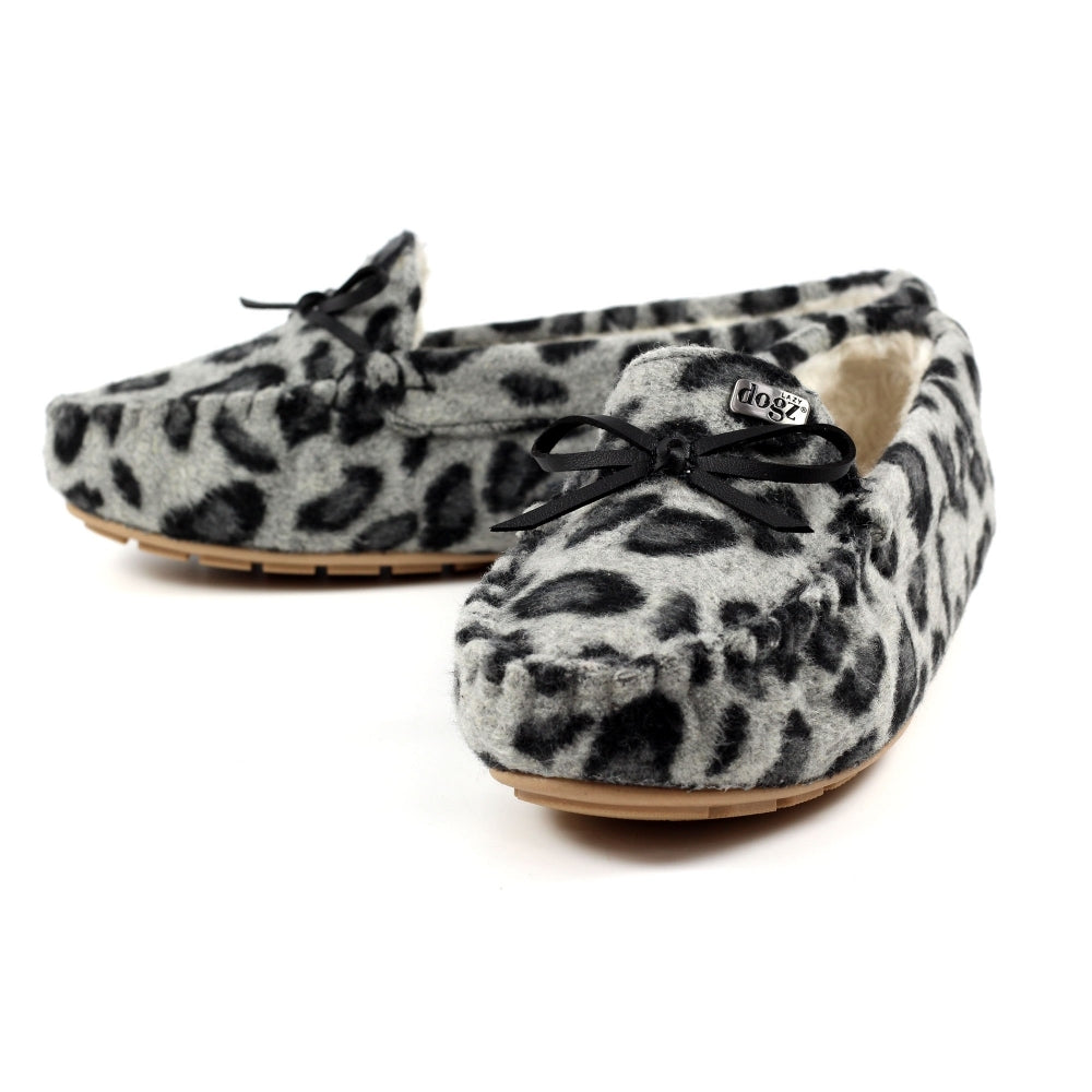 Lazy Dogz Cavendish Ladies Animal Print Slipper