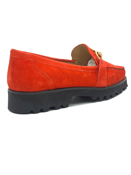 HB Shoes Ladies Abetone Sole Suede Loafer