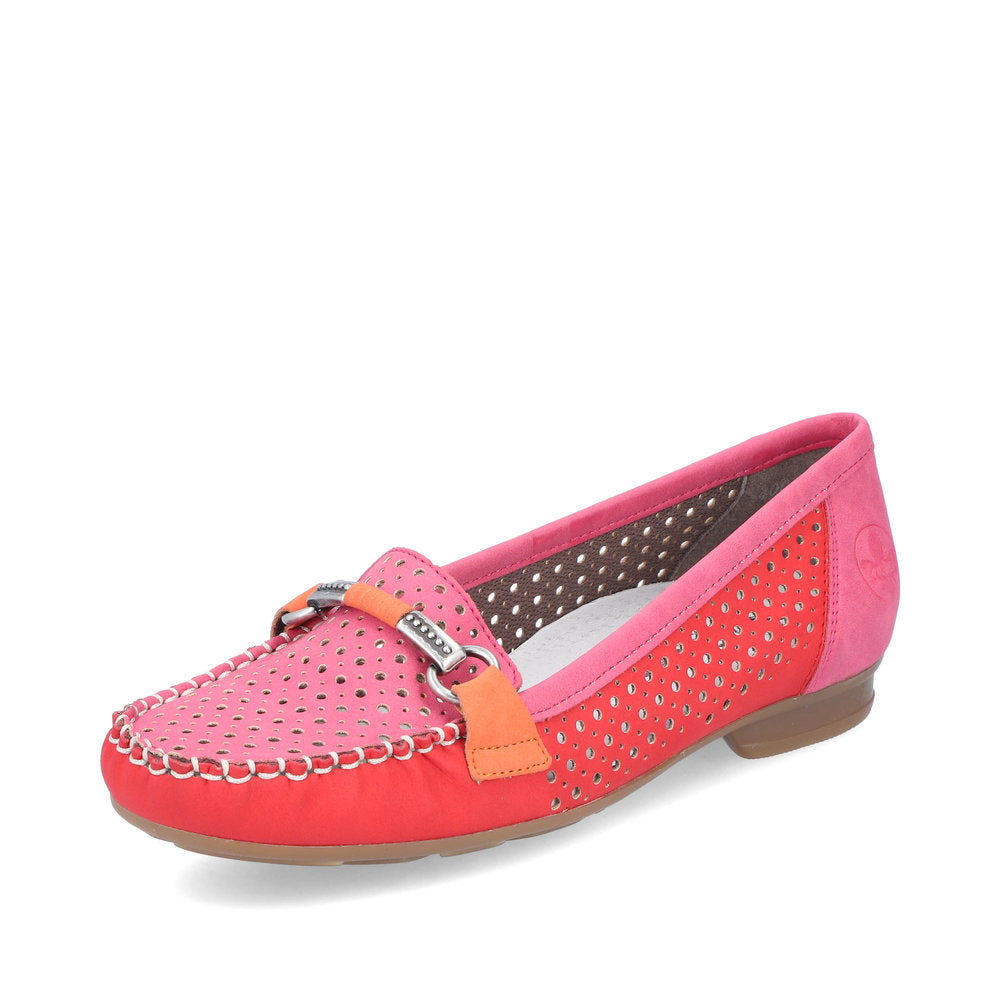 Rieker Ladies Perforated Loafer