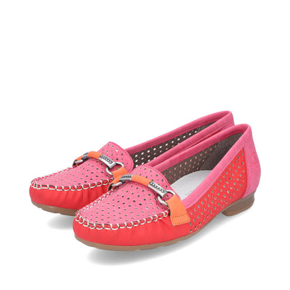 Rieker Ladies Perforated Loafer