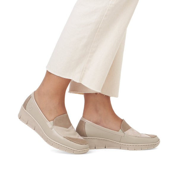 Rieker Ladies Tab Front Flat Shoe