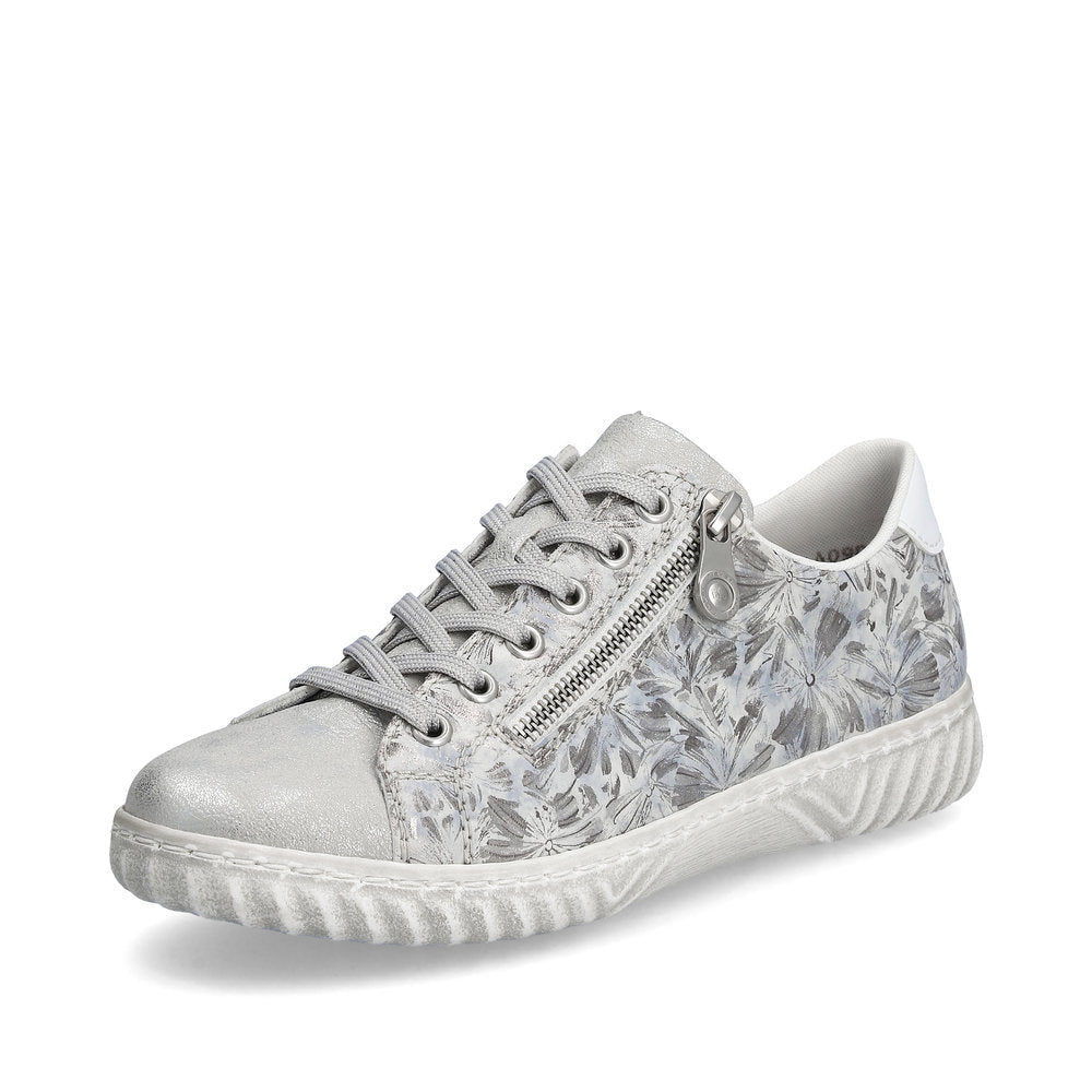 Rieker Ladies Zip Sided Lace Sneaker