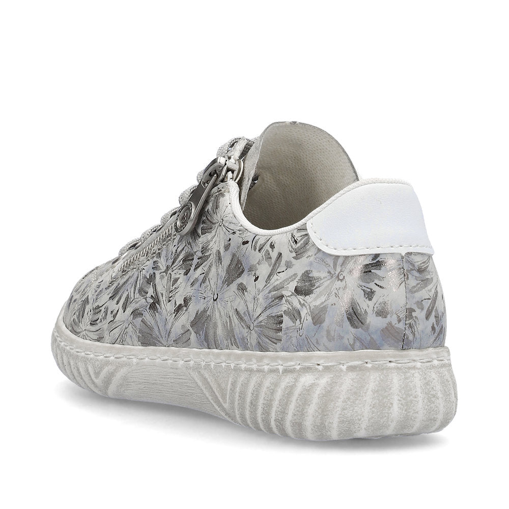 Rieker Ladies Zip Sided Lace Sneaker