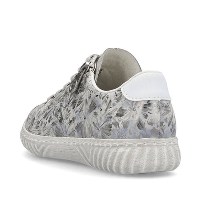 Rieker Ladies Zip Sided Lace Sneaker