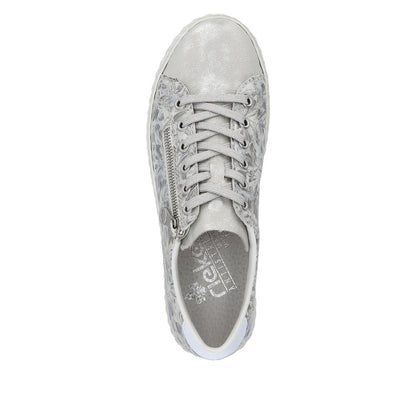 Rieker Ladies Zip Sided Lace Sneaker