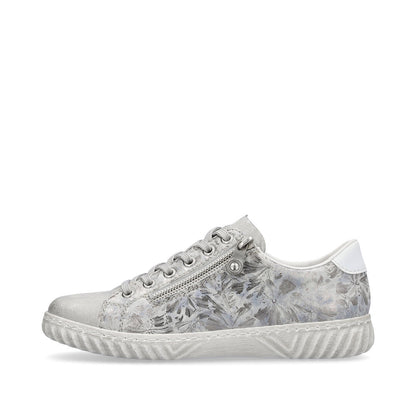 Rieker Ladies Zip Sided Lace Sneaker