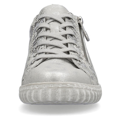 Rieker Ladies Zip Sided Lace Sneaker