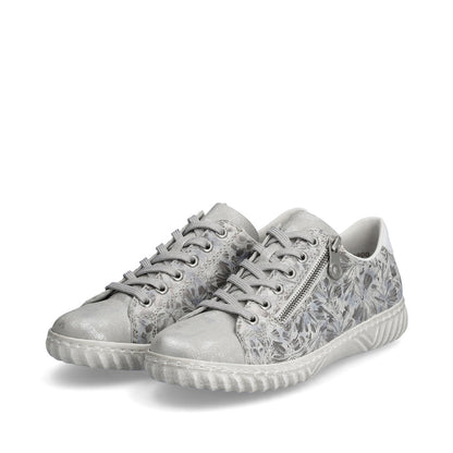 Rieker Ladies Zip Sided Lace Sneaker