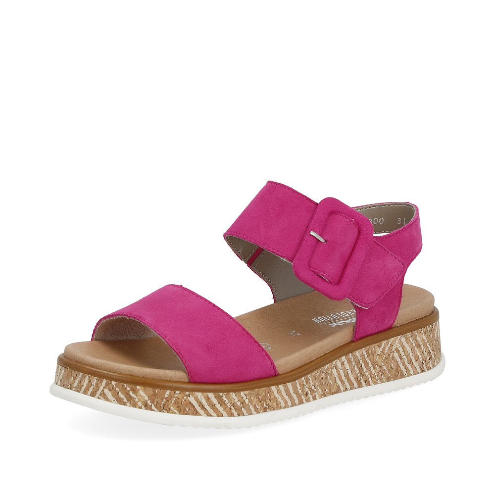 Rieker Evolution Ladies Flatform Buckle Sandal