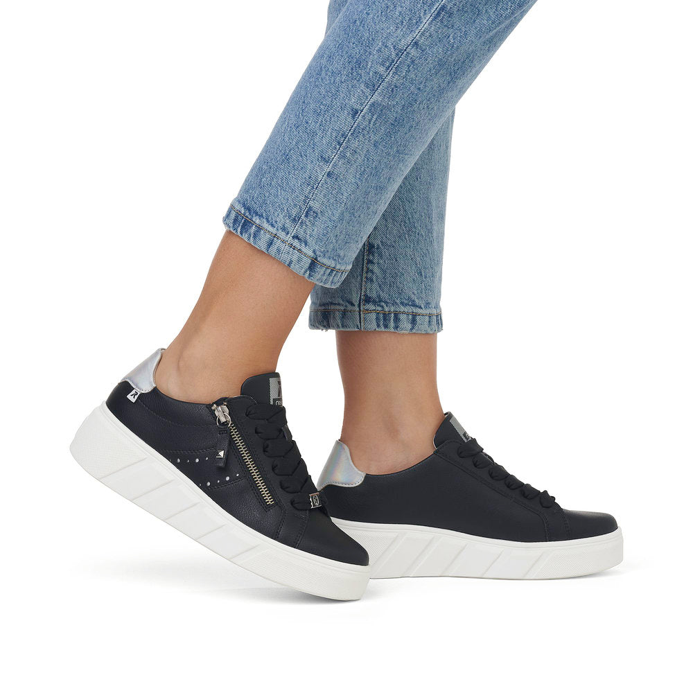 Rieker Evolution Ladies Zip Sided Sneaker