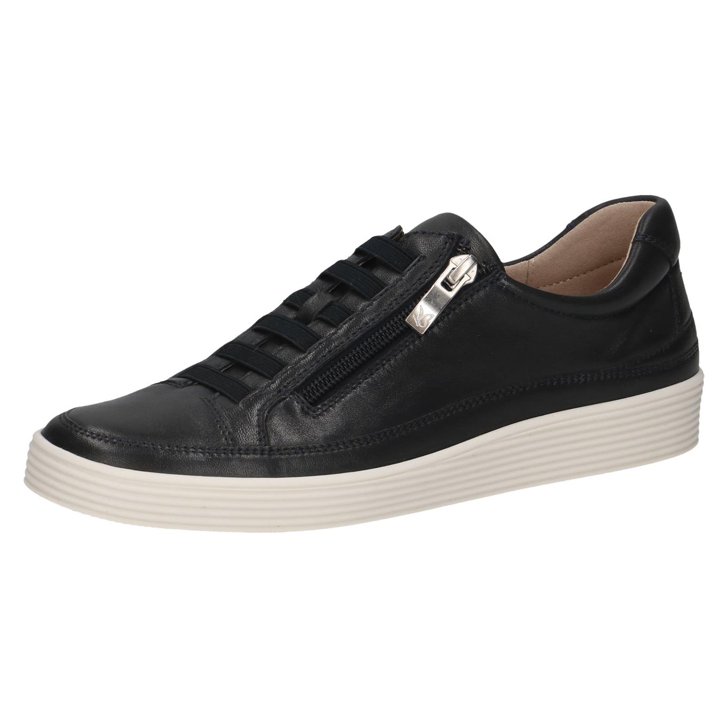 Caprice Ladies Zip And Elastic Front Sneaker