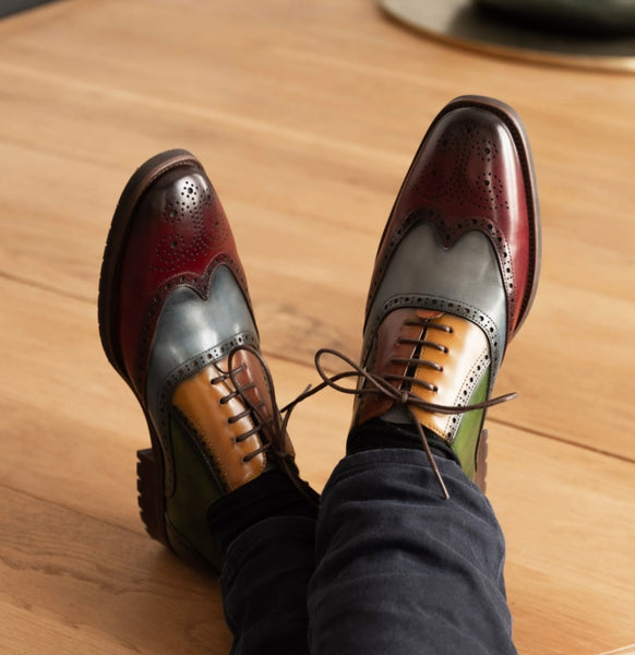 Lorenzo Conti Multi Coloured Oxford Brogue