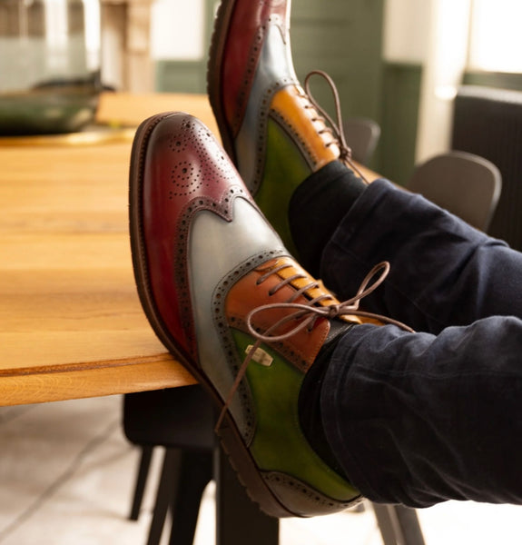 Lorenzo Conti Multi Coloured Oxford Brogue