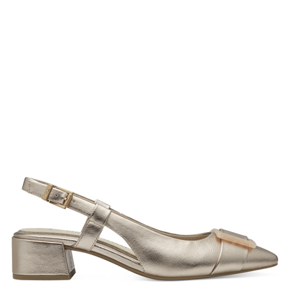 Marco Tozzi Small Block Heel Trim Slingback