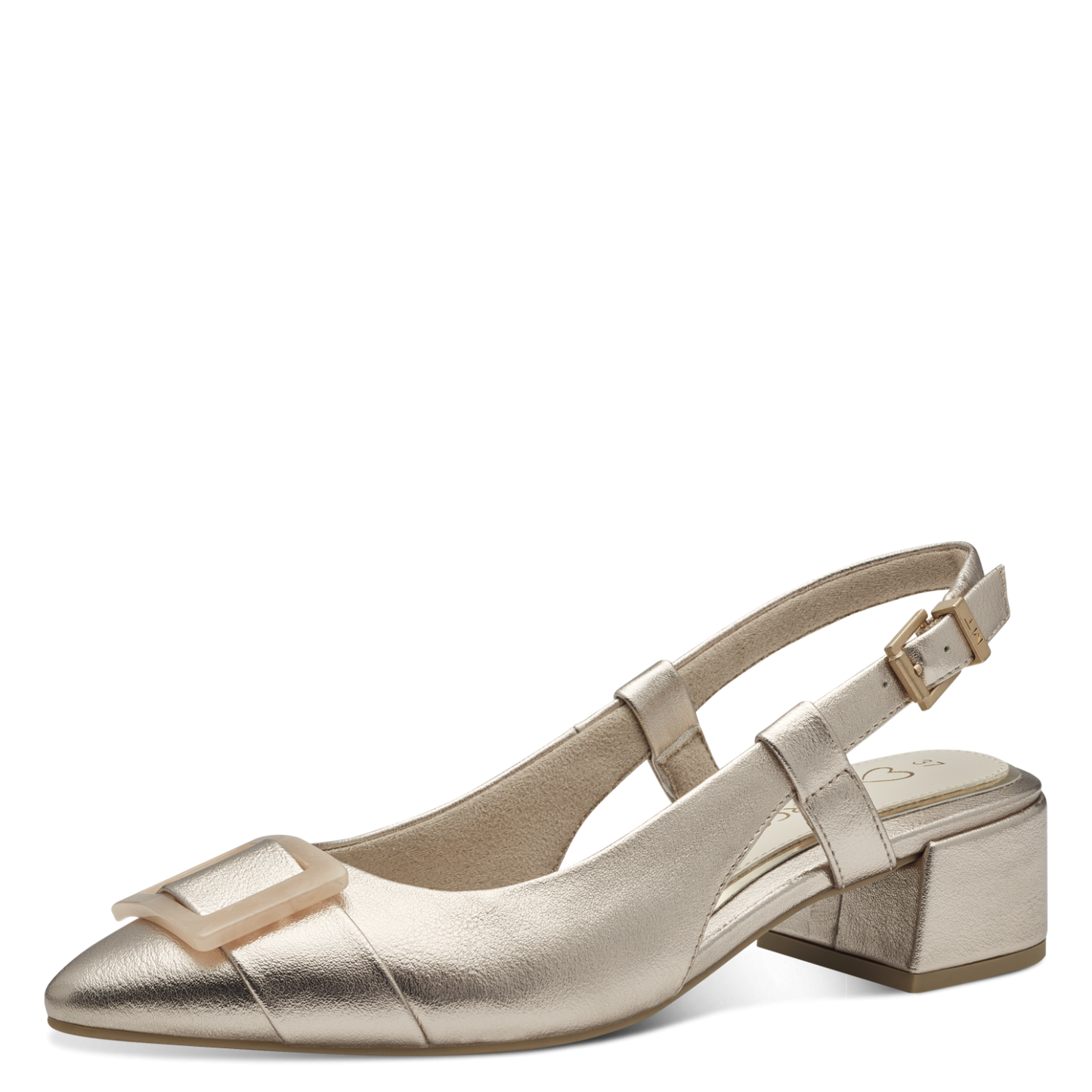 Marco Tozzi Small Block Heel Trim Slingback