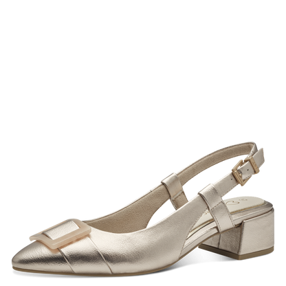 Marco Tozzi Small Block Heel Trim Slingback