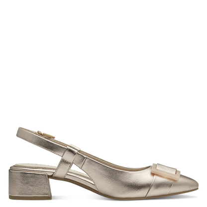 Marco Tozzi Small Block Heel Trim Slingback