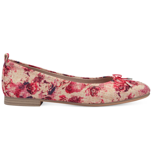 Tamaris Ladies Flat Floral Pump