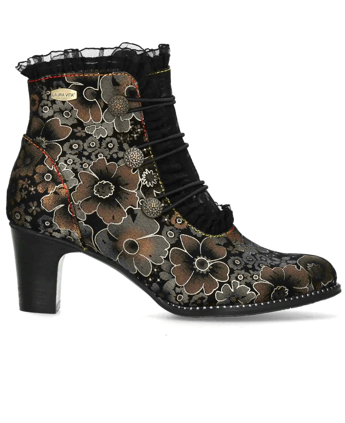 Laura Vita Elcodieo Ladies Button Detail Ankle Boot