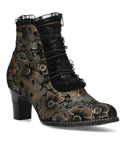 Laura Vita Elcodieo Ladies Button Detail Ankle Boot