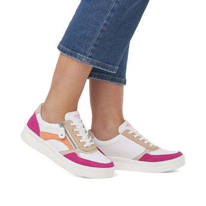 Remonte Ladies Multi Colour Lace Sneaker