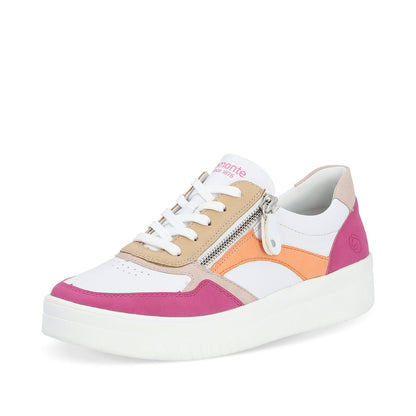 Remonte Ladies Multi Colour Lace Sneaker