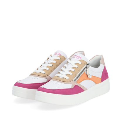 Remonte Ladies Multi Colour Lace Sneaker