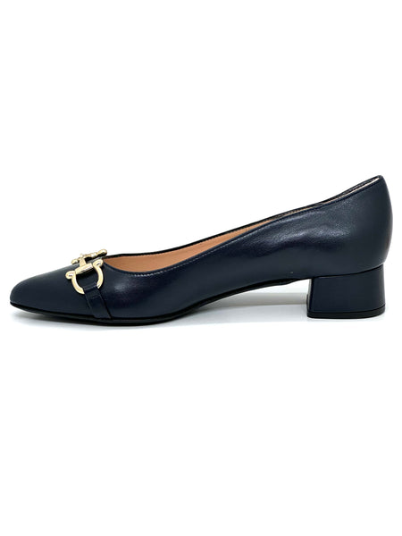 HB Ladies Nappa Trim Low Block Heel