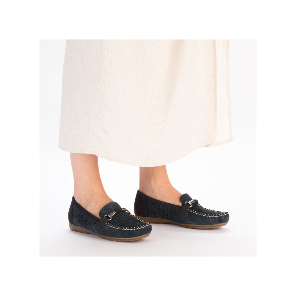 Rieker Ladies Trim Moccasin