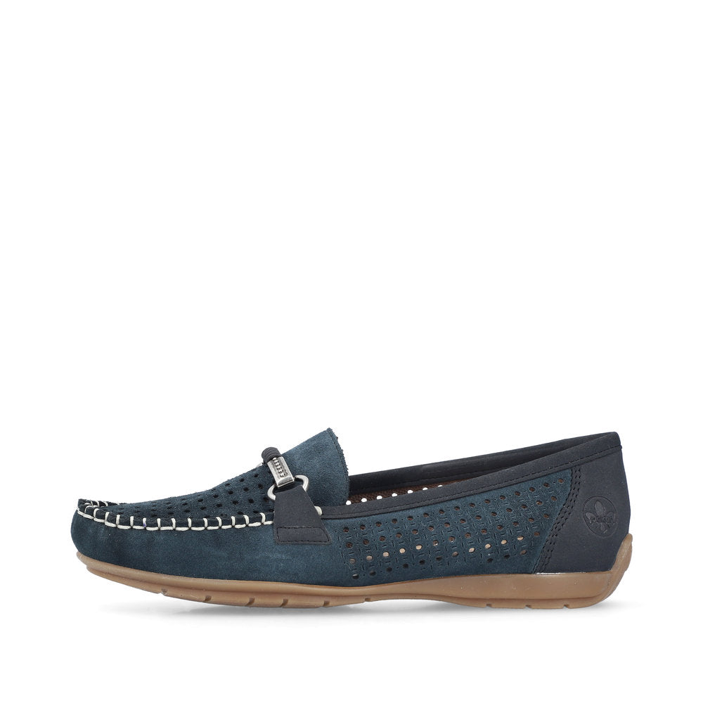 Rieker Ladies Trim Moccasin