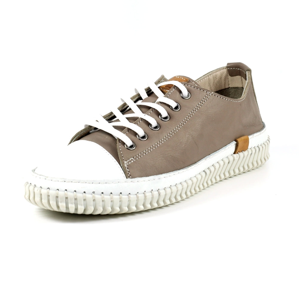 Lazy Dogz Truffle Leather Shoe