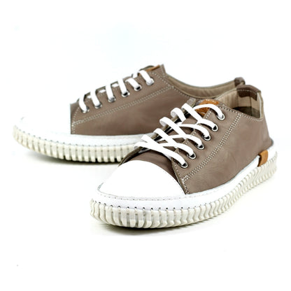 Lazy Dogz Truffle Leather Shoe