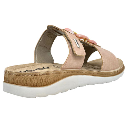 Rohde Baviera Ladies Stone Trim Footbed Sandal