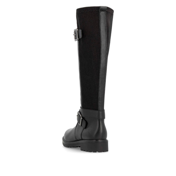 Remonte Ladies Buckle Trim Stretch Back Long Leg Boot