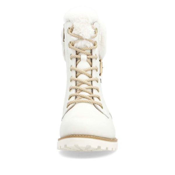 Remonte Ladies Lace Front Faux Fur Trim Boot